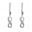 Foto de 25-1296 - PENDIENTES PLATA INFINITO CIRCONITA 30MM
