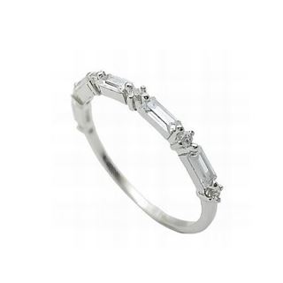 Foto de 25-1793S - SORTIJA PLATA CIRCONITA BAGUETTE 2MM 