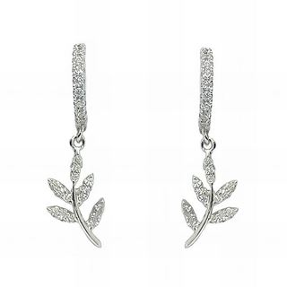 Foto de 25-1731 - CRIOLLAS PLATA HOJA CIRCONITA 15MM