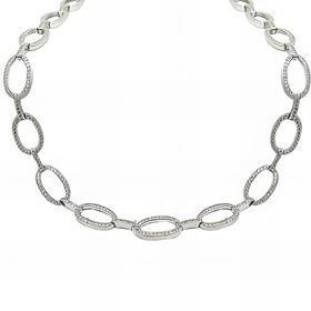 Foto de 25-2101G - GARGANTILLA PLATA CIRCONITA 9MM 42CM