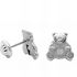 Foto de 51-201845 - PENDIENTES OSO CIRCONITA 8MM O.B. 18K