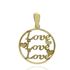 Foto de 51-9082 - COLGANTE REDONDO 'LOVE' 20MM 18K
