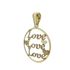 Foto de 51-9082 - COLGANTE REDONDO 'LOVE' 20MM 18K