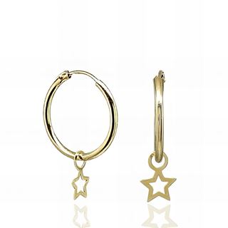 Foto de 00-1580-14 - CRIOLLAS ESTRELLA 5MM 1X14MM 18K 