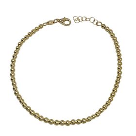 Foto de 04-021005-19 - PULSERA BOLAS 3MM 19CM (ALARGADOR 2CM) (2,68gr) 18K**