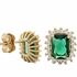 Foto de 28-030EP - PENDIENTES ESMERALDA CIRCONITA 10.5MM 18K**