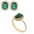 Foto de 28-030ES - SORTIJA ESMERALDA CIRCONITA 11MM 18K**