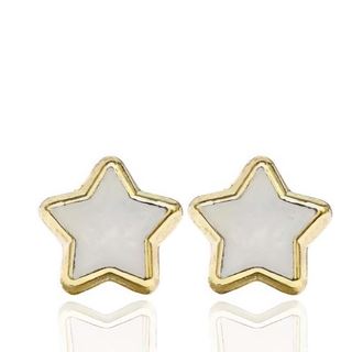 Foto de 51-44001 - PENDIENTES ESTRELLA NÁCAR 7MM PRESIÓN 18K