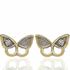 Foto de 51-1859906 - PENDIENTES MARIPOSA BICOLOR CIRCONITA 6MM 18K