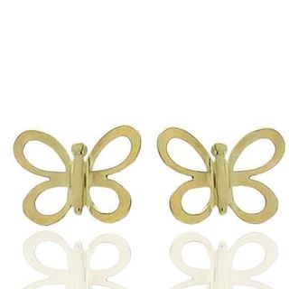 Foto de 51-2202771 - PENDIENTES MARIPOSA CALADA 8MM 18K