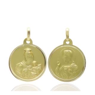 Foto de 78-5003-110 - ESCAPULARIO V. CARMEN-S. CORAZÓN 10MM 18K 