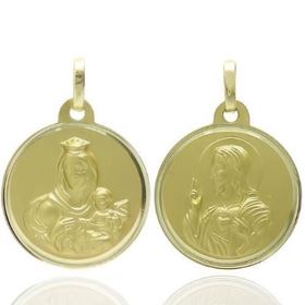 Foto de 78-5003-116 - ESCAPULARIO V. CARMEN-S. CORAZÓN 16MM (1,46gr) 18K