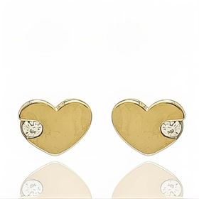 Foto de 99-PT851 - PENDIENTES CORAZÓN CIRCONITA 4MM 18K
