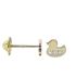 Foto de 99-PT817 - PENDIENTES PATO CIRCONITA 4.5MM 18K