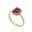 Foto de 28-030RS - SORTIJA RUBÍ CIRCONITA 11MM 18K**