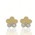 Foto de 99-PT788 - PENDIENTES FLOR CIRCONITA 5MM 18K