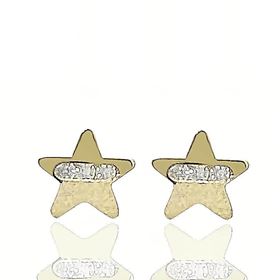 Foto de 99-PT789 - PENDIENTES ESTRELLA CIRCONITA 5.5MM 18K