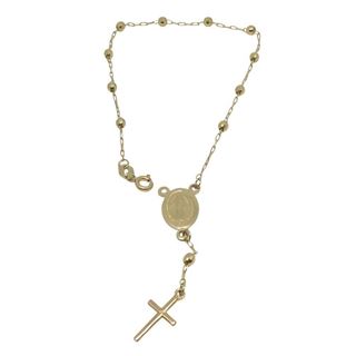 Foto de 04-667 - PULSERA ROSARIO BOLAS 2.85MM 19.5CM (3,33gr) 18K