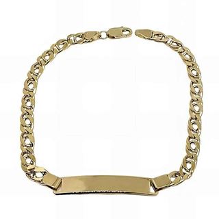 Foto de 10-34-6378 - PULSERA PLACA OJO DE PERDIZ 4MM 19CM (PLACA 5X30MM) (5,53gr) 18K