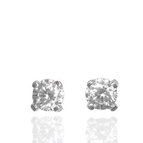 Foto de 05-2541B - PENDIENTES CIRCONITA GARRAS 3MM O.B. 18K