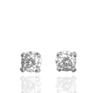 Foto de 05-2541B - PENDIENTES CIRCONITA GARRAS 3MM O.B. 18K