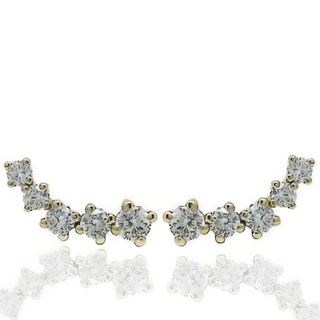 Foto de 05-3863 - PENDIENTES TREPADORES CIRCONITA 16MM 18K