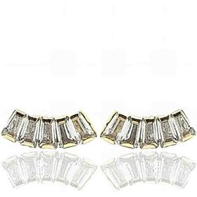 Foto de 05-4446 - PENDIENTES TREPADORES BAGUETTE CIRCONITA 10MM 18K