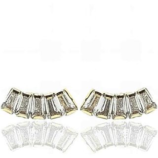 Foto de 05-4446 - PENDIENTES TREPADORES BAGUETTE CIRCONITA 10MM 18K