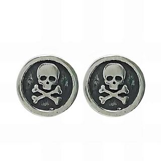Foto de 29-17097 - PENDIENTES PLATA CALAVERA 9MM PRESIÓN