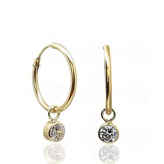 Foto de 42-1X12C - CRIOLLAS CIRCONITA CHATÓN 4MM 1X12MM 18K