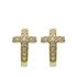 Foto de 62-1173 - PENDIENTES ARO CRUZ CIRCONITA 2X13MM 18K