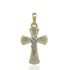 Foto de 04-250 - CRUZ CRISTO BICOLOR 25MM 18K