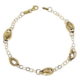 Foto de 04-563 - PULSERA COMBINADA LAPIDADA 20CM (3,10gr) 18K
