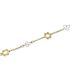 Foto de 10-00-6623 - PULSERA FLORES Y MARIPOSAS BICOLOR 18CM (ANILLA A 2CM) (2,02gr) 18K