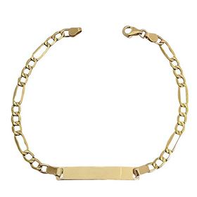 Foto de 9K10-00-6279 - PULSERA PLACA 3X1 3.5MM 18CM (PLACA 4.8X30MM) (1,66gr) 9K**