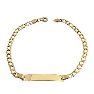 Foto de 9K10-00-6057 - PULSERA PLACA BARBADA 3.6MM 18.5CM (PLACA 4.8X30MM) (1,82gr) 9K**