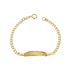 Foto de 88-1615 - PULSERA BEBÉ PLACA BARBADA 2MM (PLACA 4.5X20MM) 12CM (1,12gr) 18K
