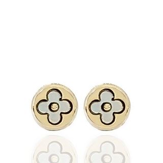 Foto de 9K05-3460 - PENDIENTES FLOR NÁCAR 6MM 9K**
