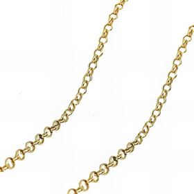 Foto de 20-RMT27X50D - CADENA PLATA ROLÓ DORADA 1.5MMX50CM