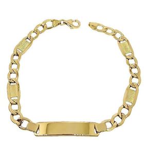 Foto de 10-391-040 - PULSERA PLACA VALENTINO 6MM 21CM (PLACA 7X32MM) (8,63gr) 18K