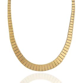 Foto de 28-0581G - GARGANTILLA BRILLO DISMINUCIÓN 10MM (21,10gr) 45CM 18K