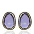 Foto de 71-4643PM - PENDIENTES PIEDRA COLOR MORADO 20MM 18K 