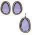 Foto de 71-4643PM - PENDIENTES PIEDRA COLOR MORADO 20MM 18K 