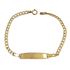 Foto de 88-1632 - PULSERA PLACA BARBADA 4MM (PLACA 6X25MM) 18CM (2,45gr) 18K**