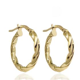 Foto de 04-439-25 - CRIOLLAS RETORCIDAS BRILLO 3X25MM EXTERIOR 18K