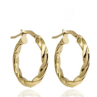 Foto de 04-439-25 - CRIOLLAS RETORCIDAS BRILLO 3X25MM EXTERIOR 18K