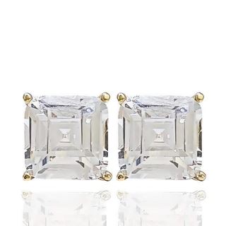 Foto de 05-3988 - PENDIENTES CIRCONITA 8X8MM 18K