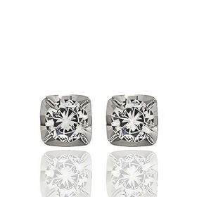 Foto de 05-2603B - PENDIENTES CIRCONITA 6MM O.B. 18K