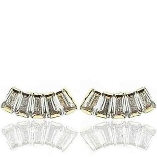 Foto de 05-4446 - PENDIENTES TREPADORES BAGUETTE CIRCONITA 10MM 18K