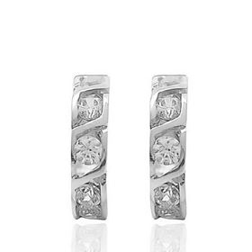 Foto de 07-8429B - PENDIENTES CIRCONITA 13X3MM CATALÁN JUEGO O.B. 18K